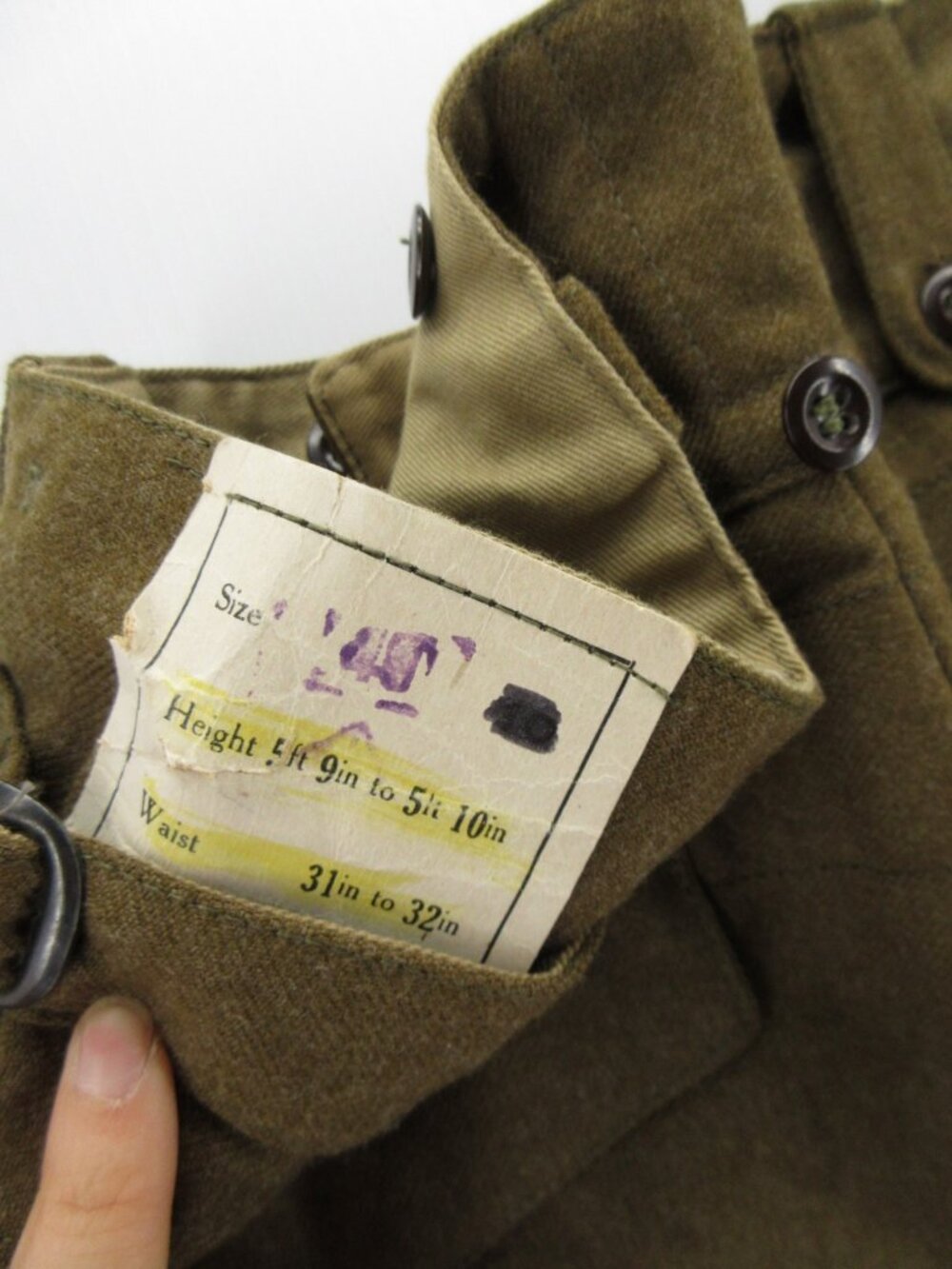 VGT Australian Army Pants 31X32 50s Battledress Cargo 60s DEADSTOCK NEW - Picture 12 of 16